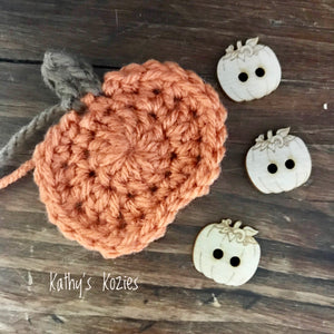 Crochet Pumkin Appliqué - Free Pattern
