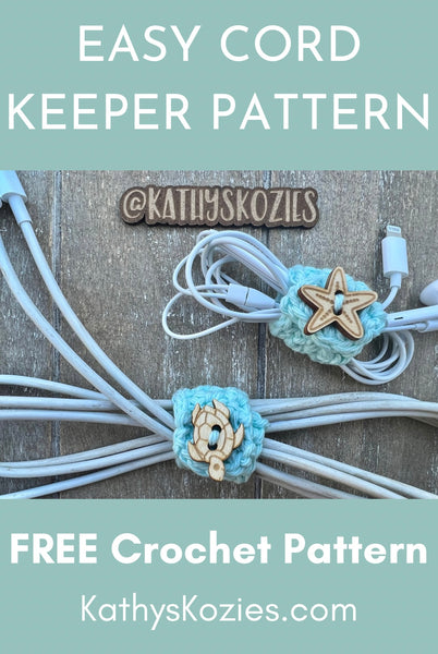 Easy Crochet Cord Keeper Pattern