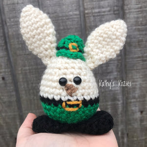 Crochet Leprechaun Egg Bunny Modification
