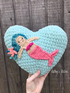 Mermaid at Heart Pillow