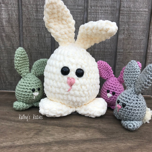 Blanket Yarn instructions for the Crocheted Egg Bunny Pattern