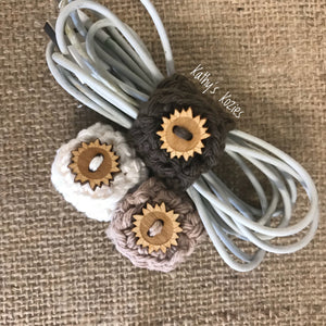PDF PATTERN ONLY Easy Crocheted Cord Keepers