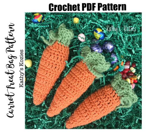 PDF PATTERN ONLY - Crochet Carrot Treat Bag