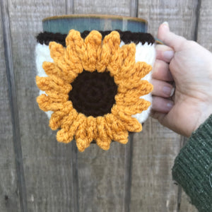 PDF PATTERN ONLY - Crocheted Sunflower Adjustable Everything Cozy