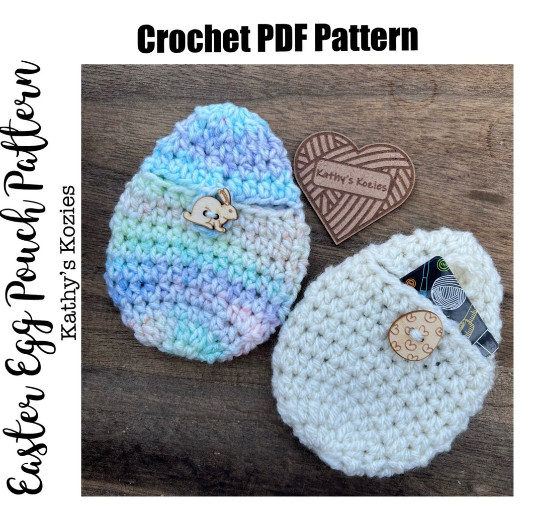 PDF PATTERN ONLY Crochet Easter Egg Pouch