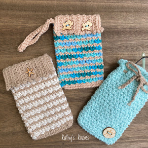 PDF PATTERN ONLY - Crochet Sunglass Everything Case / Phone Pouch / Wristlet / Drawstring /