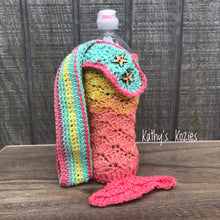 PDF PATTERN ONLY - Crochet Mermaid Water Bottle Holder