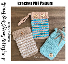 PDF PATTERN ONLY - Crochet Sunglass Everything Case / Phone Pouch / Wristlet / Drawstring /