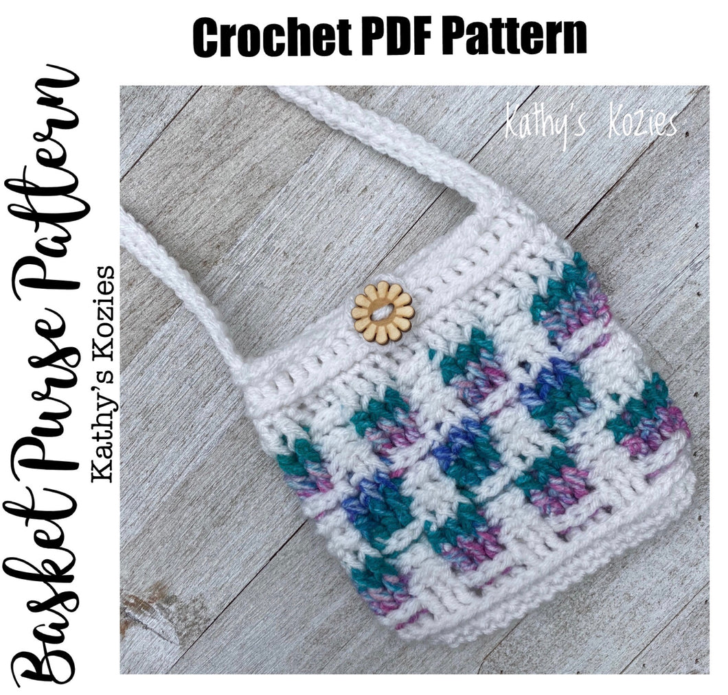 PDF PATTERN ONLY - Easter Basket Purse Crochet Pattern/ Toddler Purse / Childs Purse