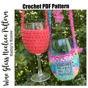 PDF PATTERN ONLY - Crochet Wine Holder Necklace