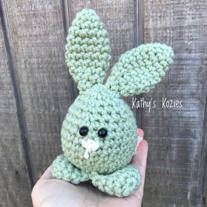 PDF PATTERN ONLY Crocheted Stuffed Egg Bunny