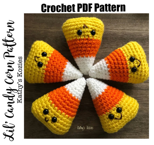 PDF PATTERN ONLY Crocheted lil Candy Corn