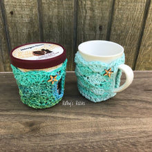 PDF PATTERN ONLY: Crochet Mermaid Mug Cozy / Ice Cream Cozy